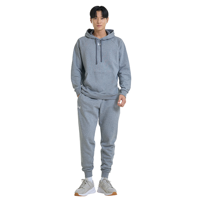 UA Rival Fleece Joggers, Castlerock Light Heather