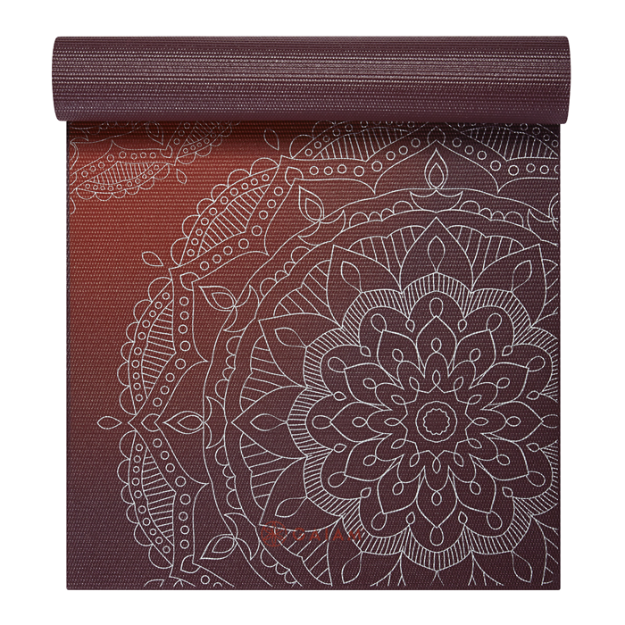 Yogamatte 6 mm R&oslash;d