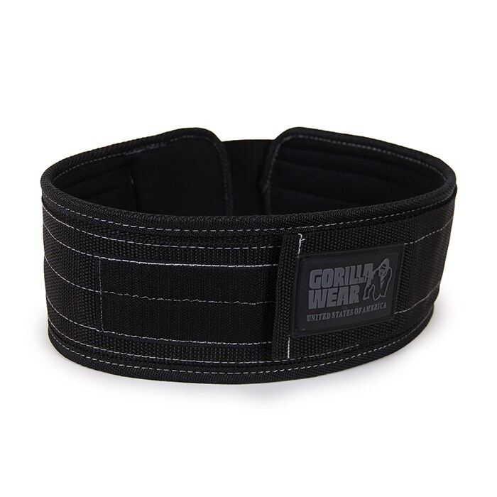 4 Inch L&oslash;ftebelte Nylon Svart