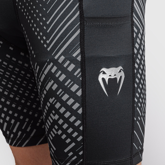 Venum Midnight Fury Vale Tudo Shorts Svart Gr&aring; S&oslash;lv