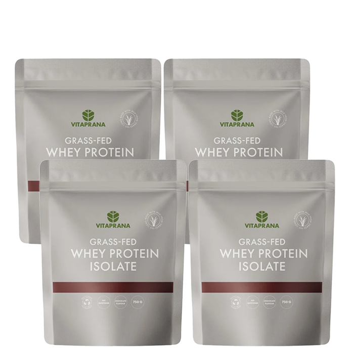 Mix&Match 4 x Myseproteinisolat Grass-fed 750 g