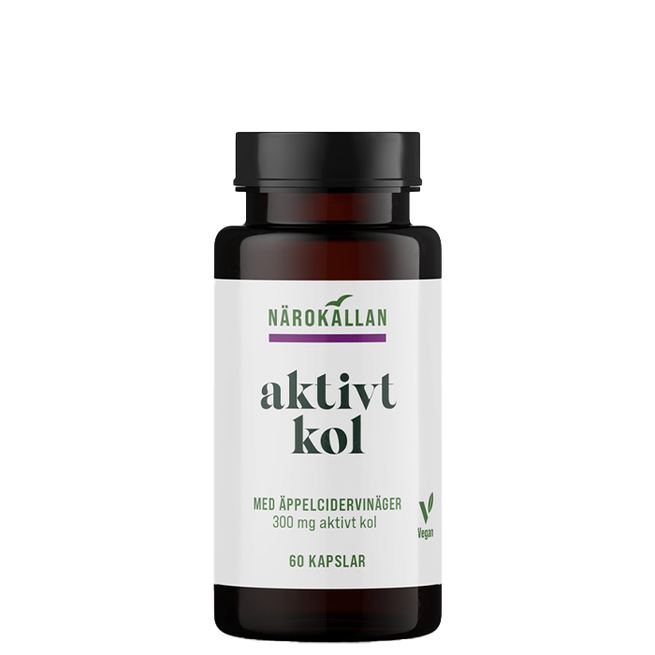 Aktivt Kull + Eplesidereddik 60 kapsler