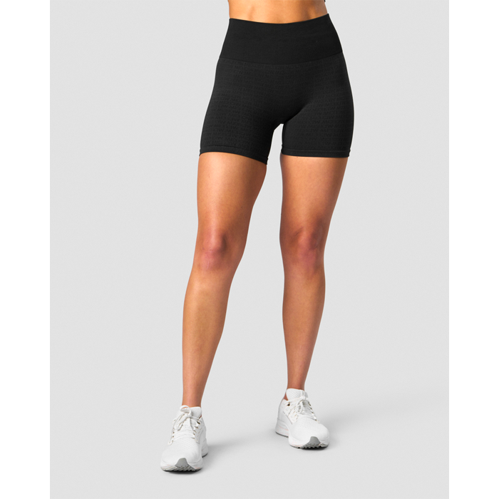 Signature Seamless Shorts, Black