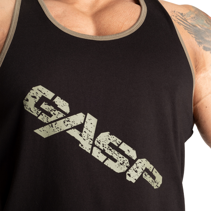 Vintage T-Back Singlet Svart Gr&oslash;nn