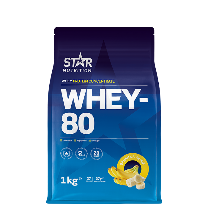 Whey-80 Myseprotein 1 kg
