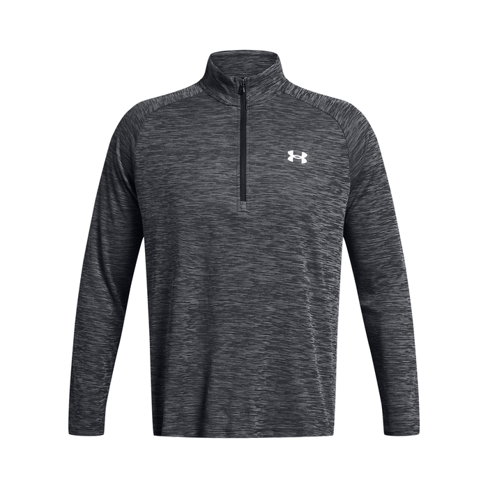 UA Tech Textured 1/2 Zip, Black