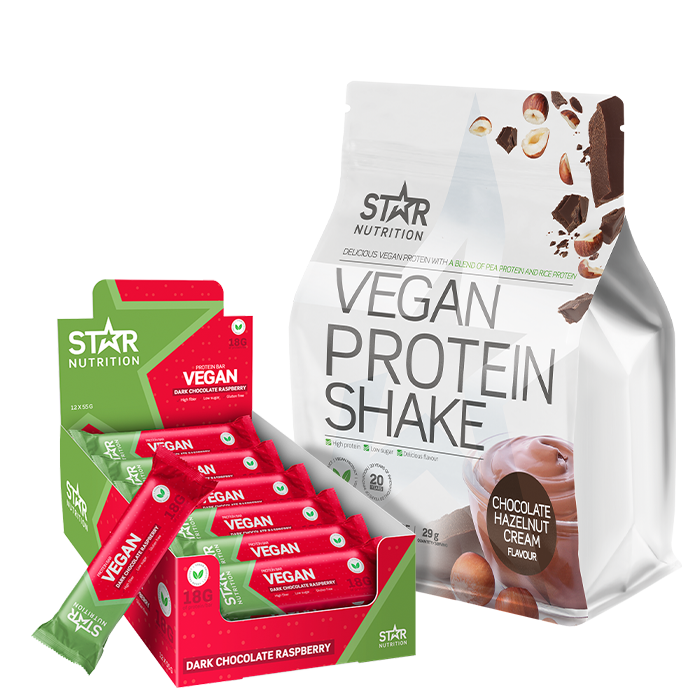 Vegansk Proteinpulver + Veganske Proteinbarer
