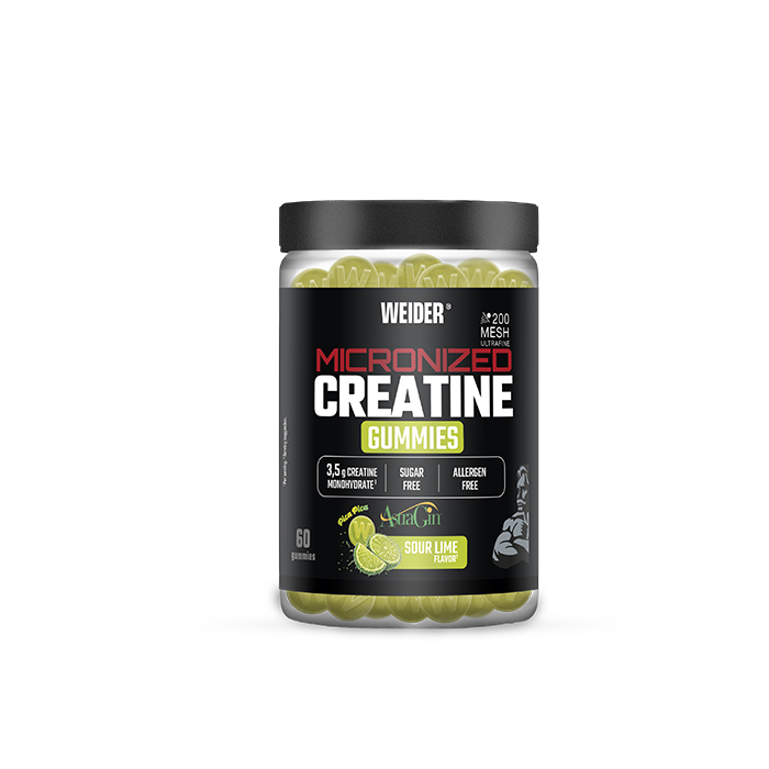Micronized 200 Mesh Creatine 60 gummies Sour Lime