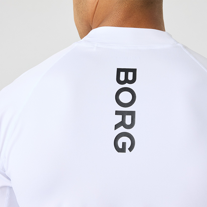 Mock Neck T‑skjorte Hvit