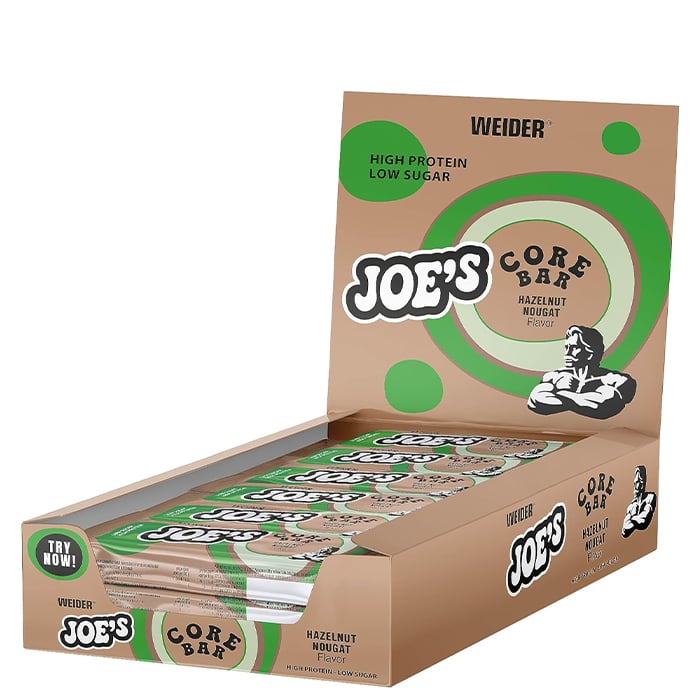 12 x JOE's Core Proteinbar 45 g nougat_hazelnut