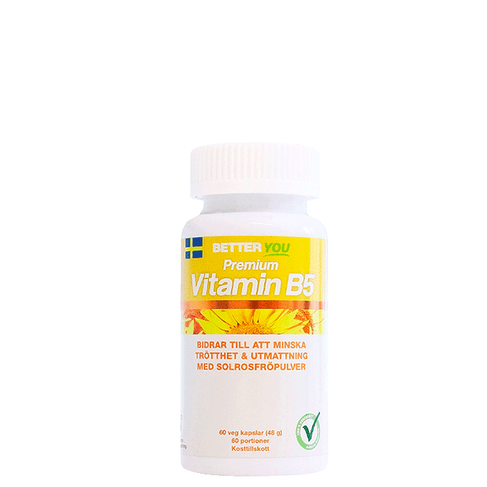Premium Vitamin B5 60 kapsler