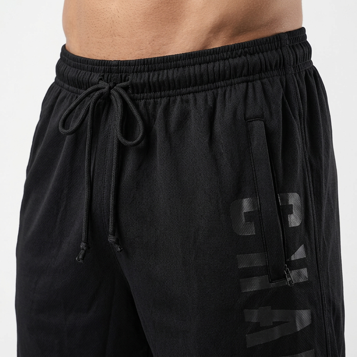 Chained Mesh Shorts Svart