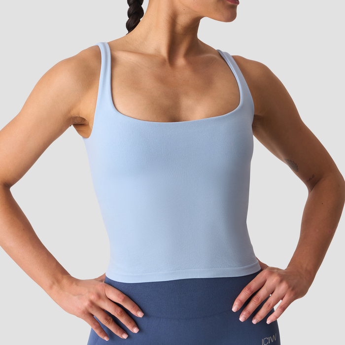 Smooth Seamless 2 i 1 Singlet Blå