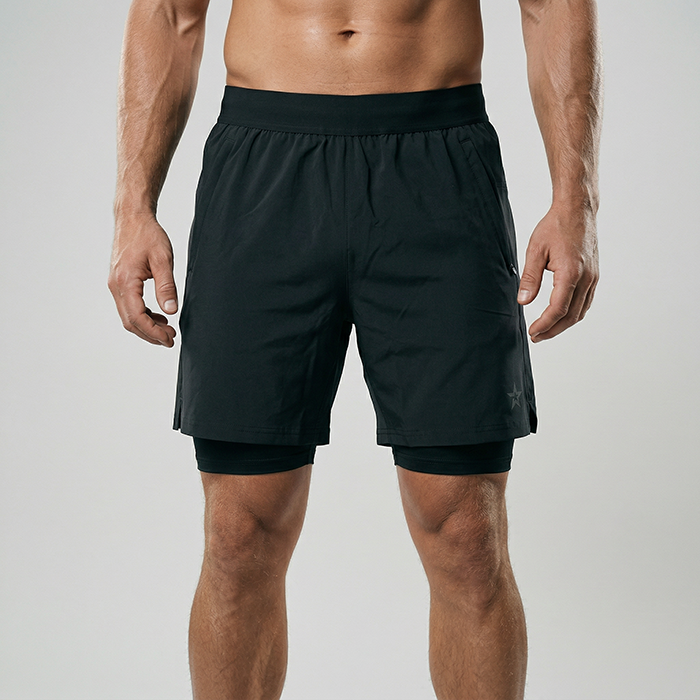 Star 2-i-1 Shorts Svart