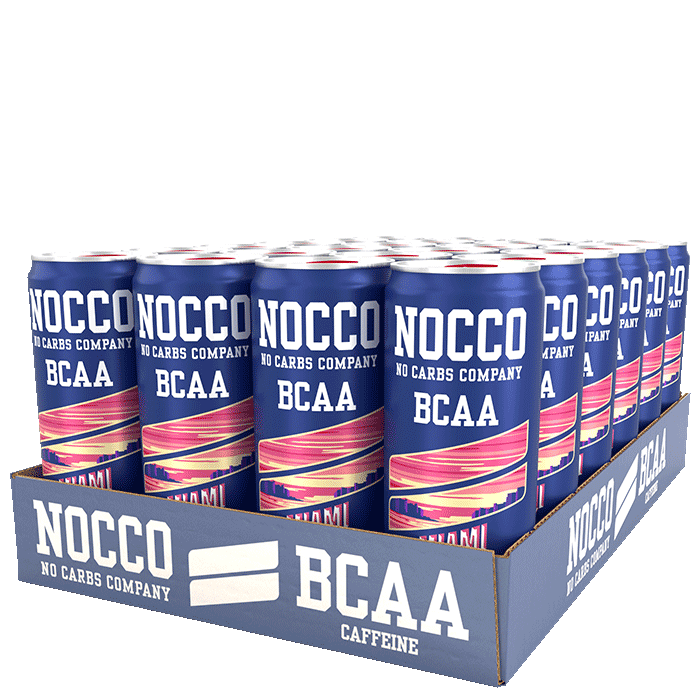 24 x NOCCO BCAA, 330 ml, Miami Strawberry, Norge