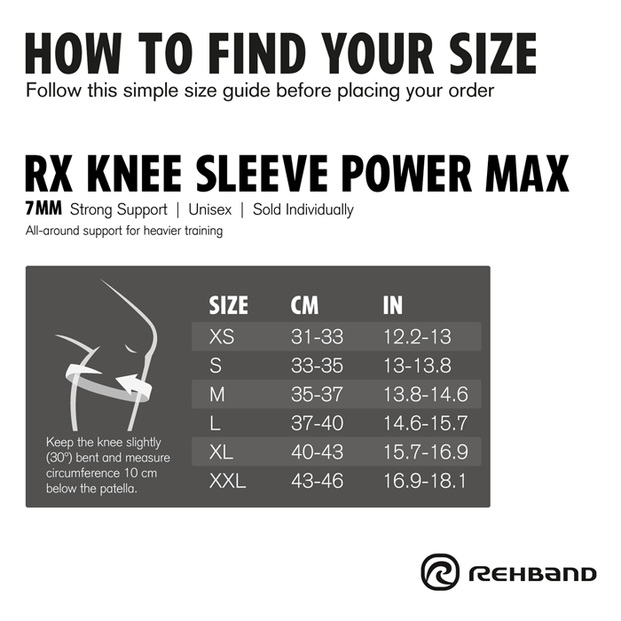 RX Knest&oslash;tte Power Max 7mm Svart