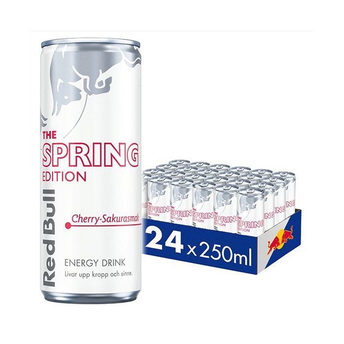24 x Red Bull Energidryck, 250 ml, Spring Edition 2026 Cherry Sakura
