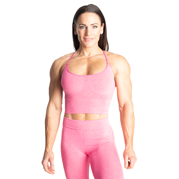 Astoria Seamless Bra, Hotpink Melange