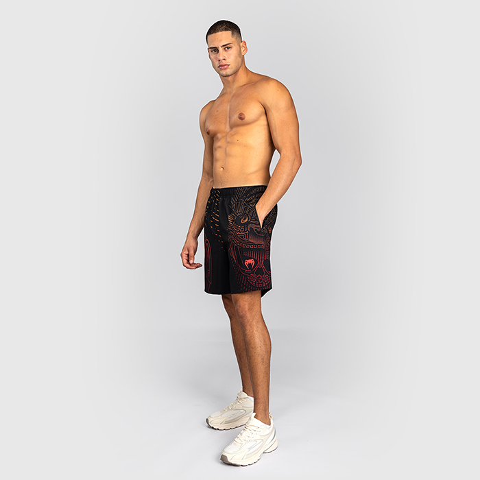 Venum Quetzal Fury Treningsshorts Svart R&oslash;d Oransje