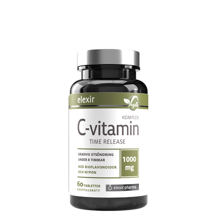 C-vitamin 1000 mg Time release 60 tabletter