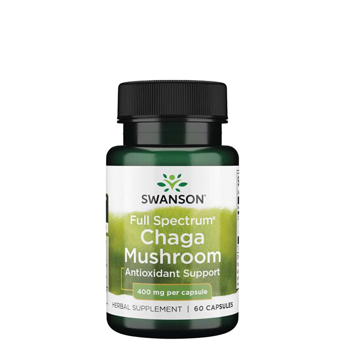 Full Spectrum Chaga Mushroom 400 mg 60 kapsler