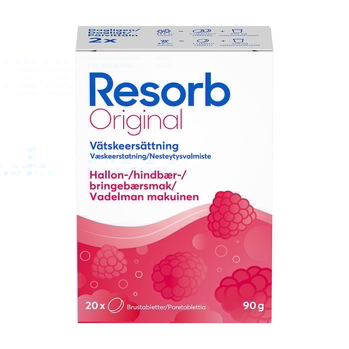 Resorb® Original Bringebærsmak 20 stk