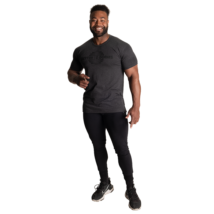 Recruit Tee, Dark Grey Melange