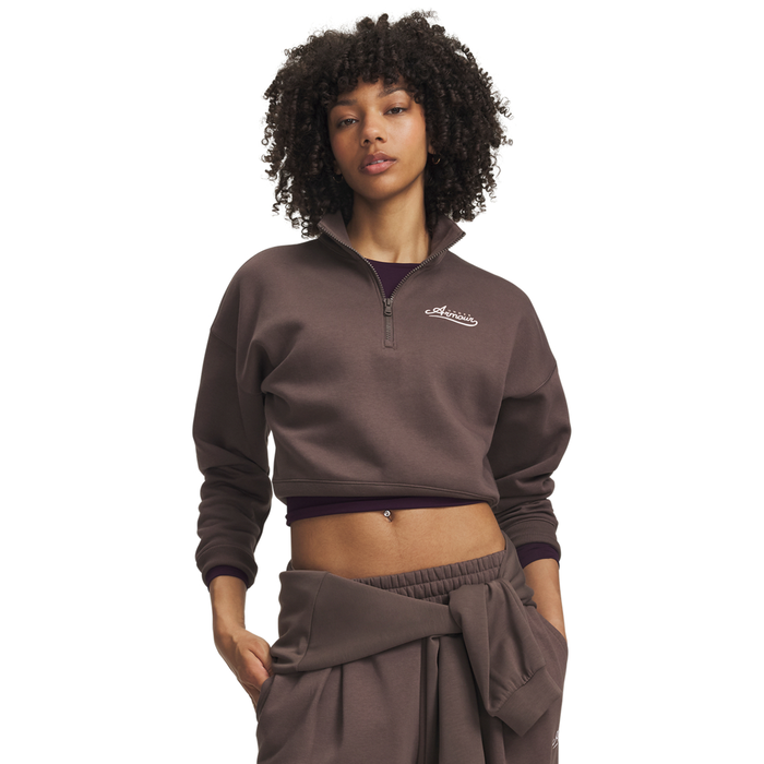 Rival Fleece Half Zip Trøye Beige