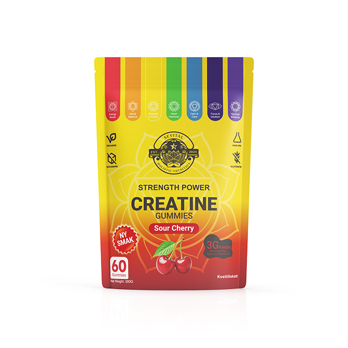 Kreatin Gummies 60 st Sour Cherry