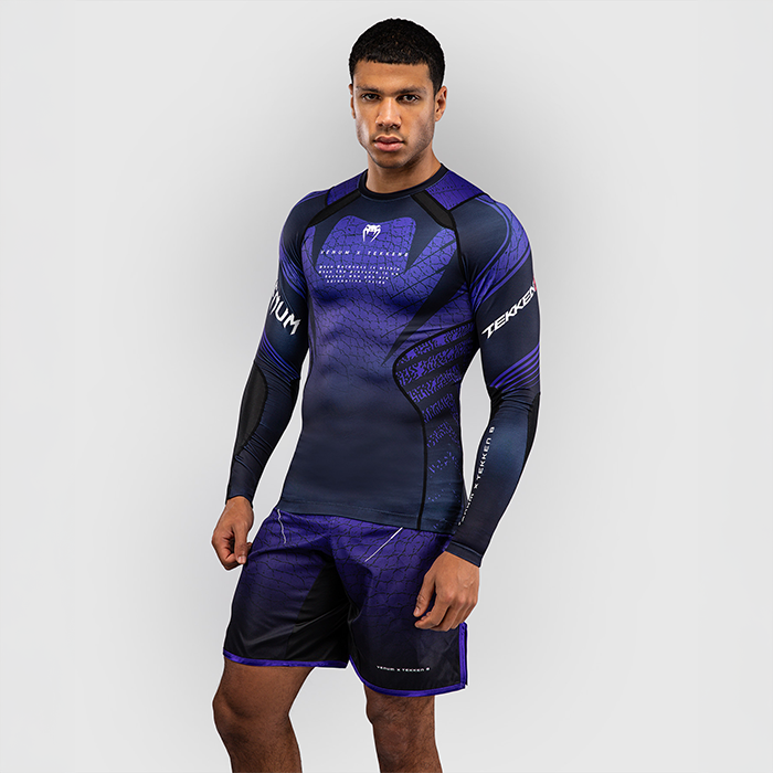 Venum x TEKKEN 8 Langermet Rashguard Kazuya Svart Lilla