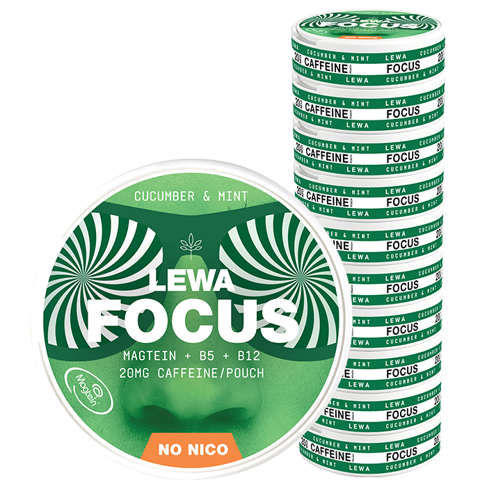 Functional NoNico Focus Nikotinfrie Poser Agurk/Mynte 10 pakker FOCUS Cucumber/Mint
