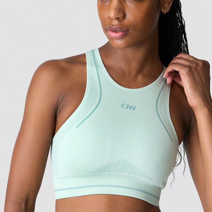 Endurance Seamless Sports Bra, Dusty Mint