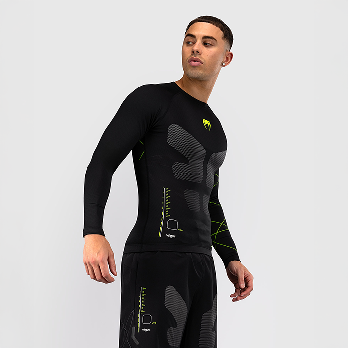 Training Camp 4.0 Rashguard Langermet Svart Gr&oslash;nn