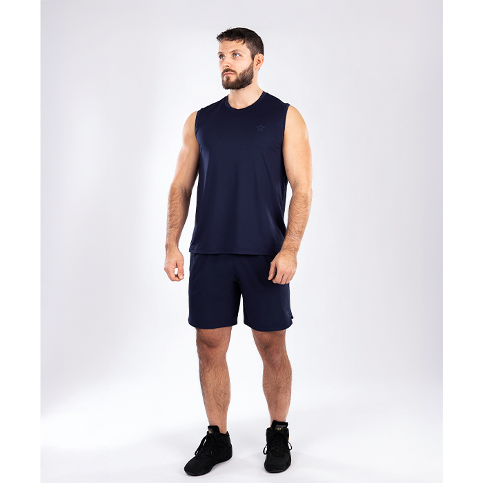 Mesh-topp Marinebl&aring;