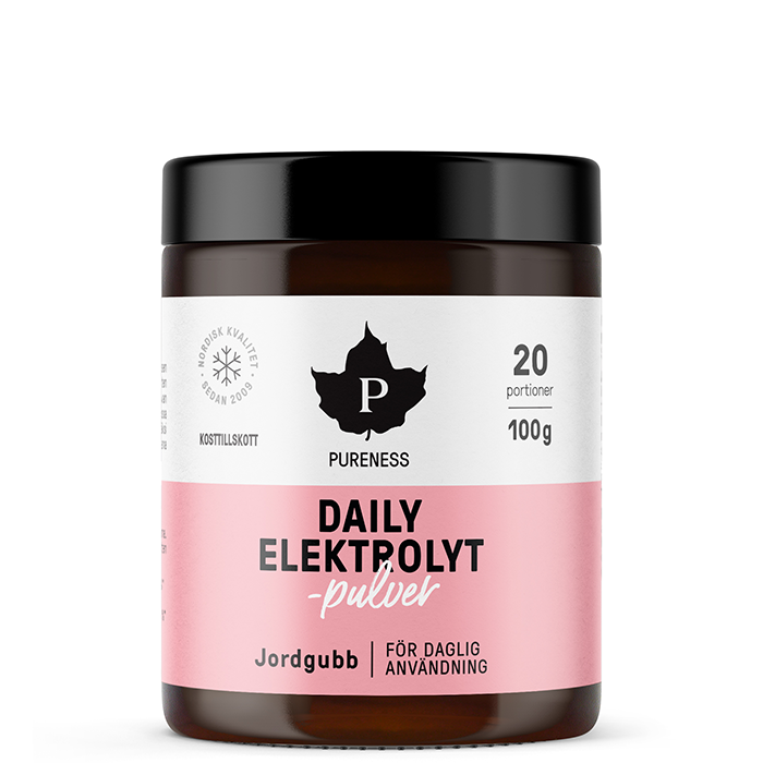 Daily Elektrolyttpulver Jordb&aelig;r 100 g