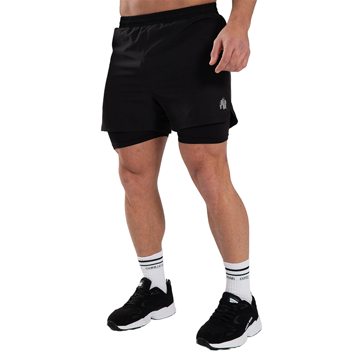Cortez 2-i-1 Shorts, Black