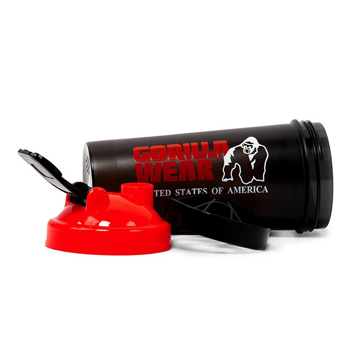 Shaker XXL Svart/R&oslash;d 1000 ml