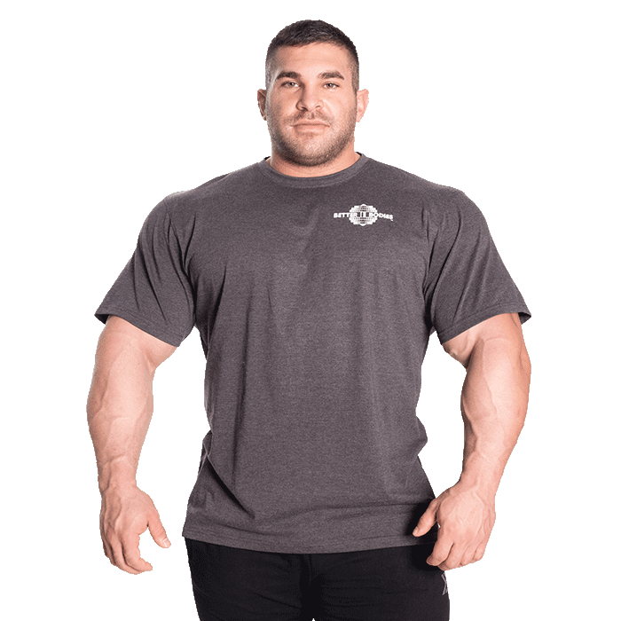 Manhattan Tee, Dark Grey Melange