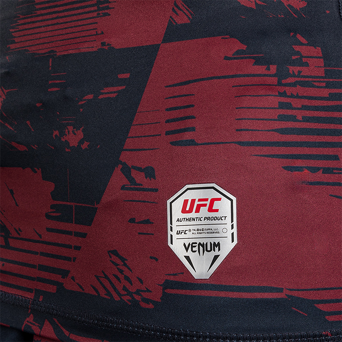UFC Zenith by Venum Fight Week Rashguard Lang erme Bl&aring; R&oslash;d Gr&aring;