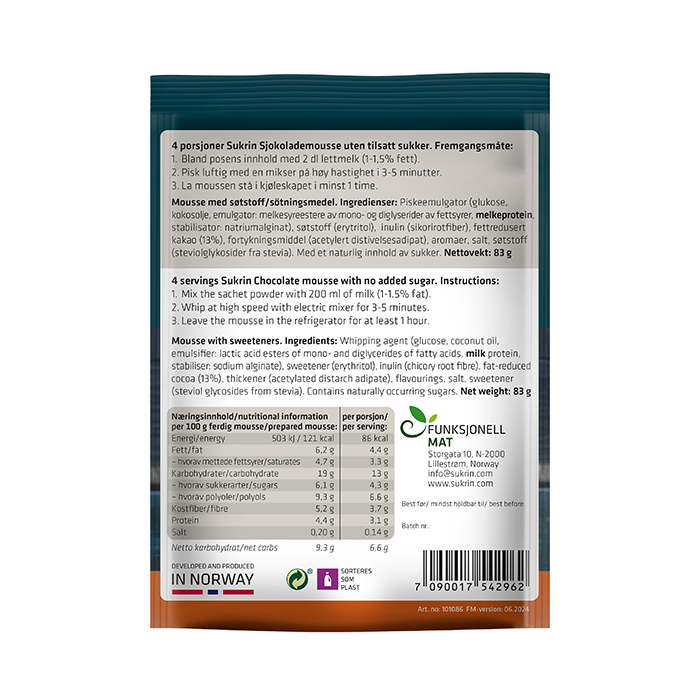 Hasselnøttmousse 83 g