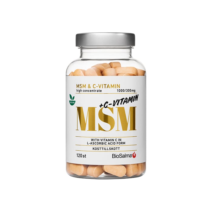 MSM + C-vitamin 120 tabletter