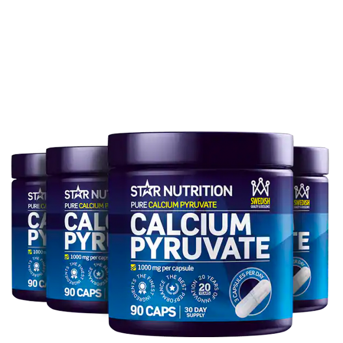 BIGBUY 4 x Calcium Pyruvate Fettforbrenner 90 kapsler