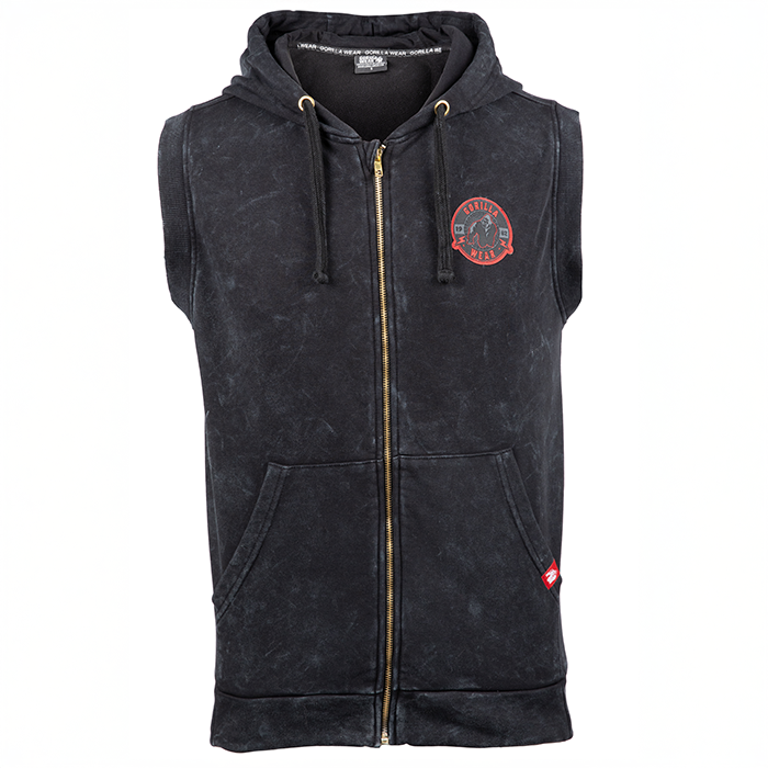 Silverdale Ermeless Hoodie Svart