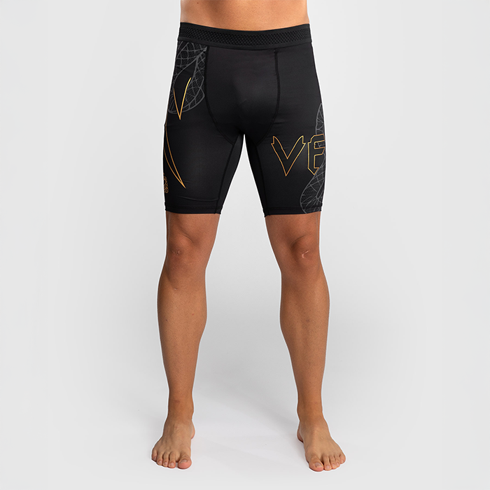 Serpenti Vale Tudo-Shorts Svart S&oslash;lv Gull