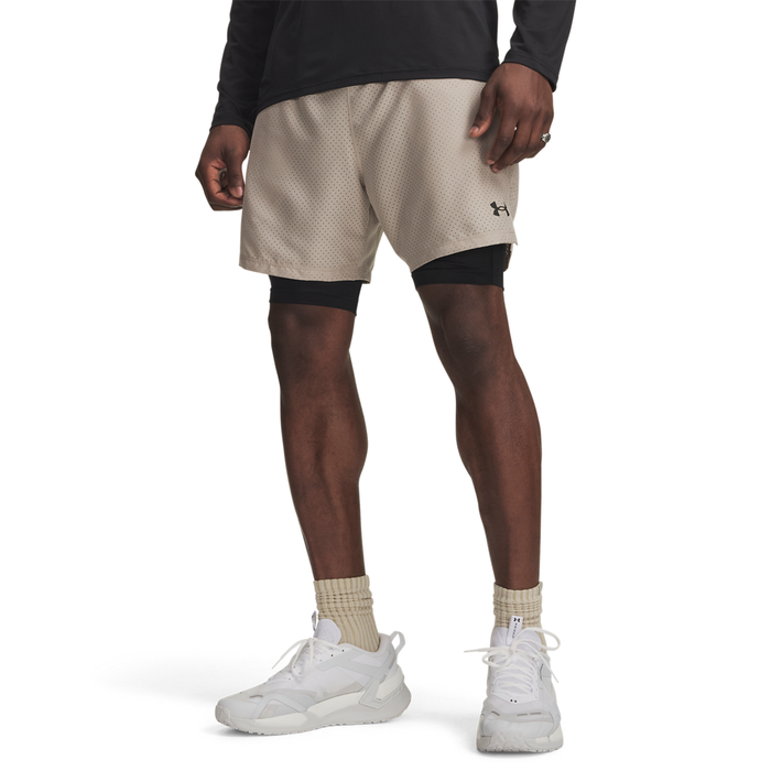 UA Vanish Wven Short 2.0 2n1 Timberwolf Taupe