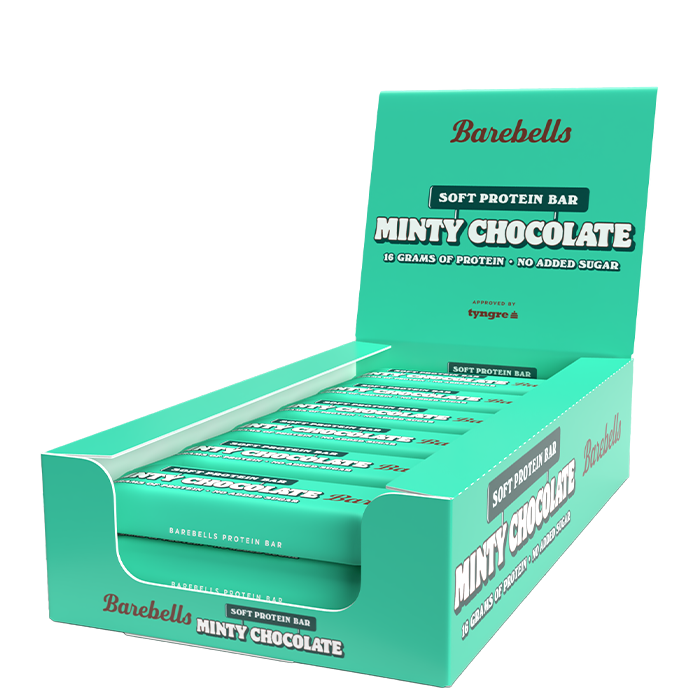 12 x Barebells Proteinbar 55 g Soft Minty Chocolate