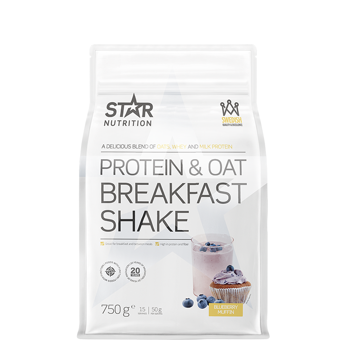 Protein & Havre M&aring;ltidserstatning Shake 750 g blueberry_muffin