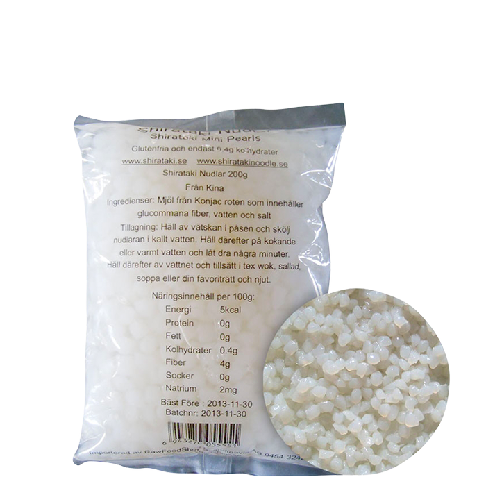 Shirataki Mini Pearls, 200 gram