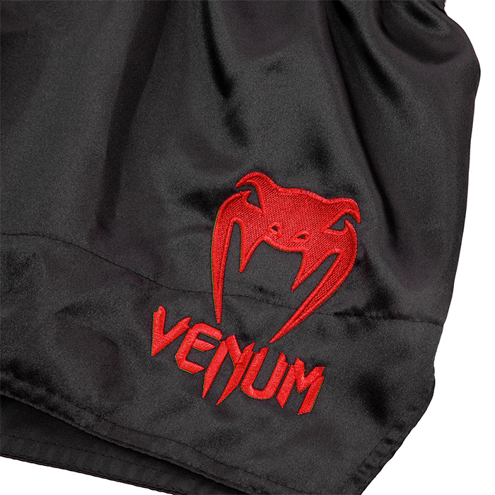 Classic Muay Thai Shorts Svart/R&oslash;d