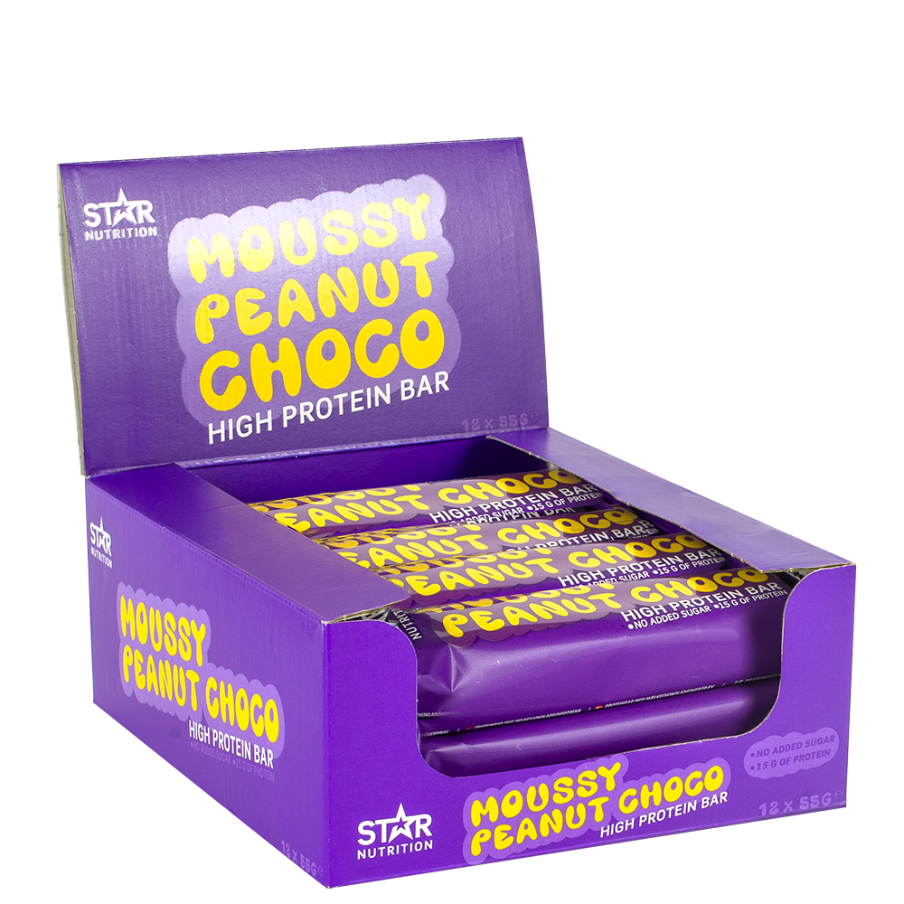 12 x Soft Proteinbar 55 g moussy_peanut_choco